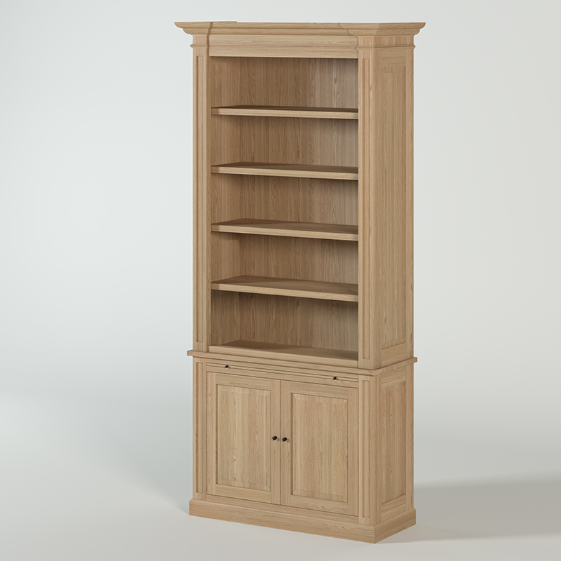 KAS0404-3 / Bookcase Nantes (115x46x240)
