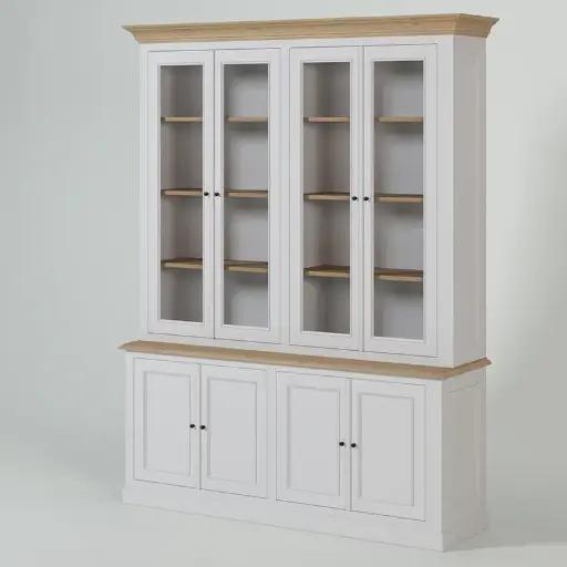 KAS0509-2 / Vitrine New Rio / tablette chêne (187x47x240)