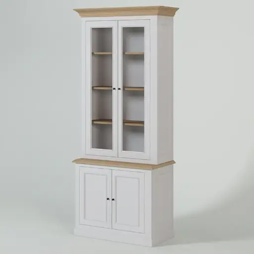 KAS0509-3 / Vitrine New Rio / tablette chêne (103x47x240)