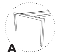 Option / KAS0105 Pied type A ( métal )