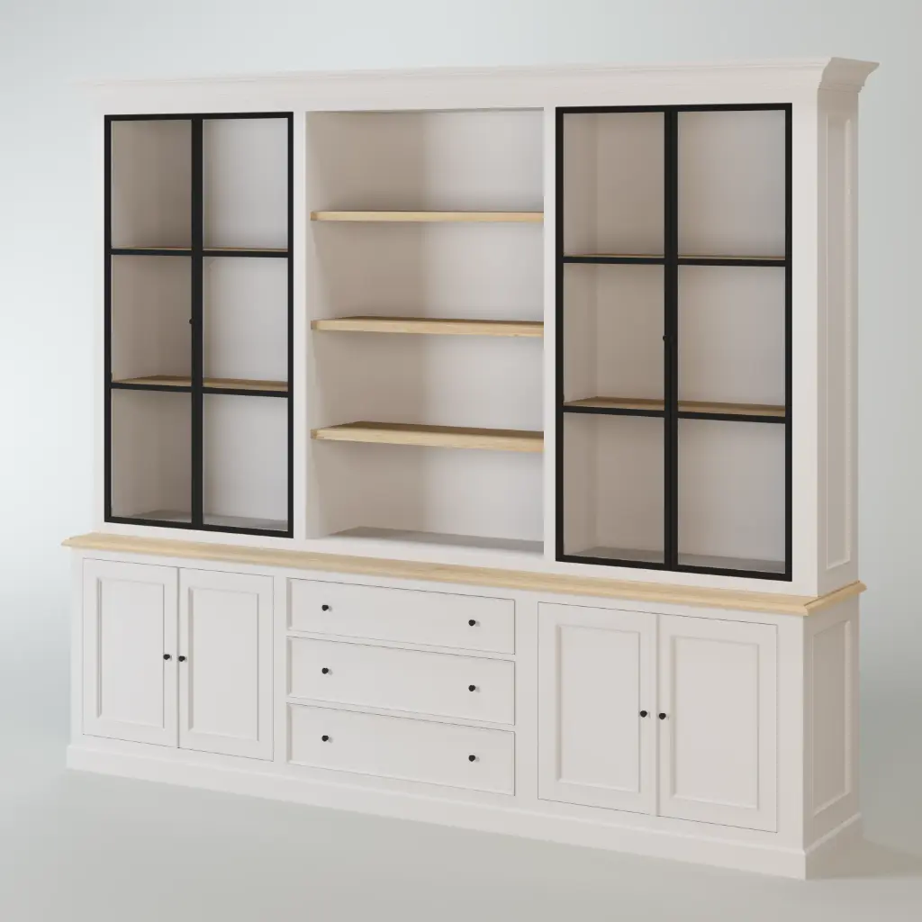KAS0509-4 / Vitrine New Rio / tablette chêne (282x47x240)
