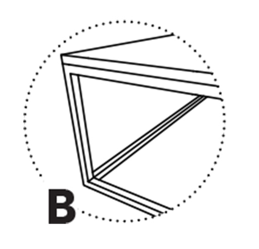 Option / KAS0303 Pied type B - Fermé